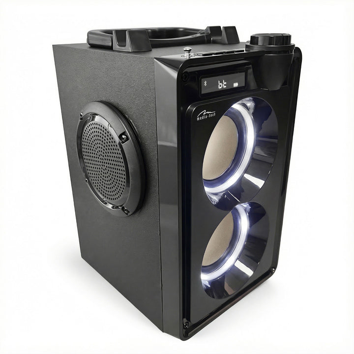 Bärbar Bluetooth-högtalare OVERBOX MT3186, FM-radio, stöd för SD-kort och USB, RMS-effekt 30 W, Mediatech