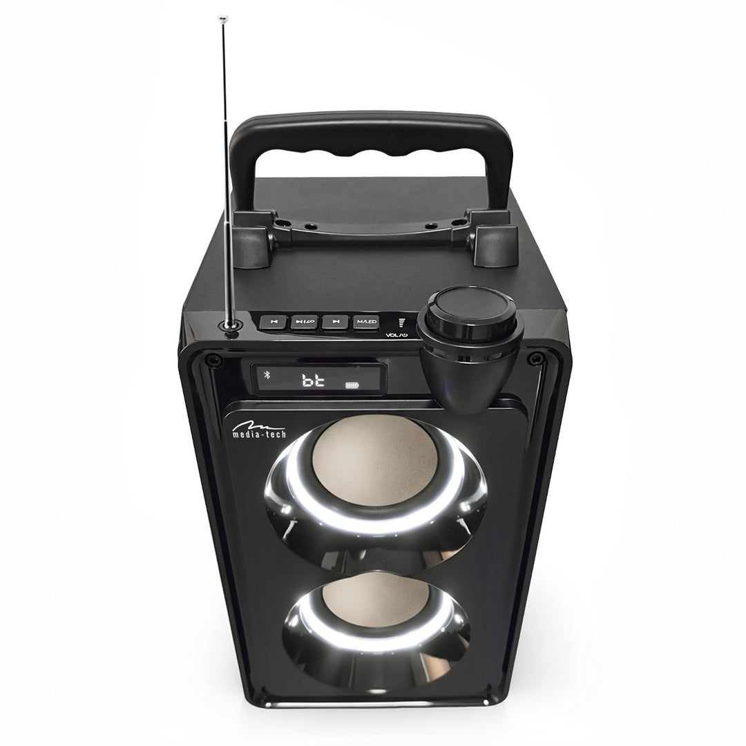 Bärbar Bluetooth-högtalare OVERBOX MT3186, FM-radio, stöd för SD-kort och USB, RMS-effekt 30 W, Mediatech