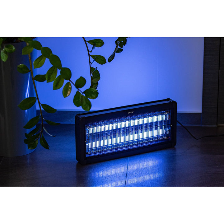 Insektslampa mot myggor, flugor och nattfjärilar, elektrisk fälla, UV, 30 W, Vayox