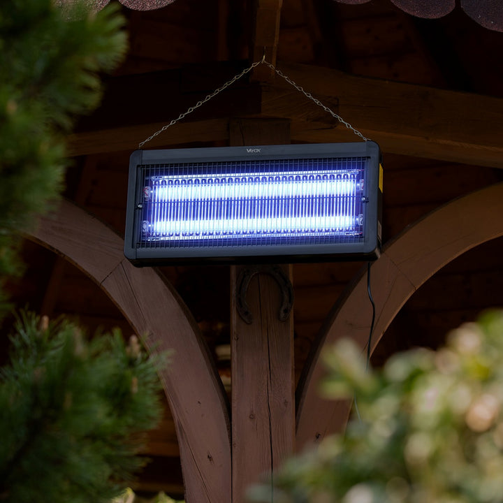 Insektslampa mot myggor, flugor och nattfjärilar, elektrisk fälla, UV, 30 W, Vayox