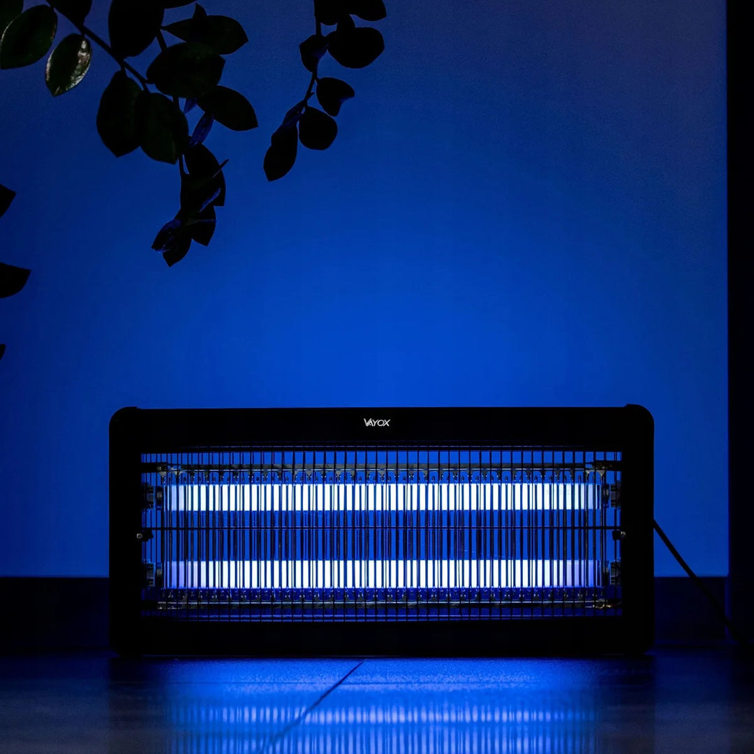 Insektslampa mot myggor, flugor och nattfjärilar, elektrisk fälla, UV, 30 W, Vayox
