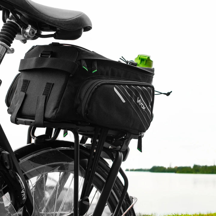 Väska, cykelväska för pakethållare, bakre, volym 12 l, vattentät, Vayox
