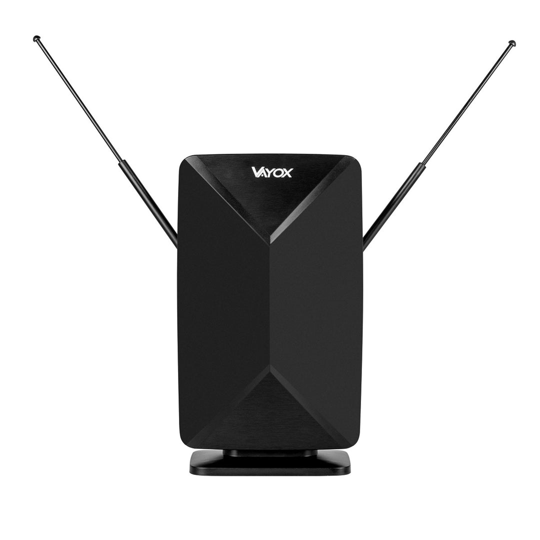 Aktiv antenn, för rummet, inomhus, utomhus, DVB-T2, markbunden 4K-TV, Vayox