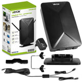 Aktiv antenn, för rummet, inomhus, utomhus, DVB-T2, markbunden 4K-TV, Vayox