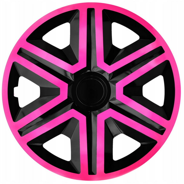 Universell bilhjulskåpa 14'' NRM Action Doublecolor, rosa-svart, 1 st