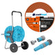 Cellfast trädgårdsslang, PROFESSIONAL 3/4" 20 m + Cellfast Aluplus slangvagn 1/2" 60 m + Set med rak sprinkler 3/4" IDEAL