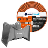 Cellfast trädgårdsslang, PROFESSIONAL 3/4" 20 m + Cellfast slanghållare, grå
