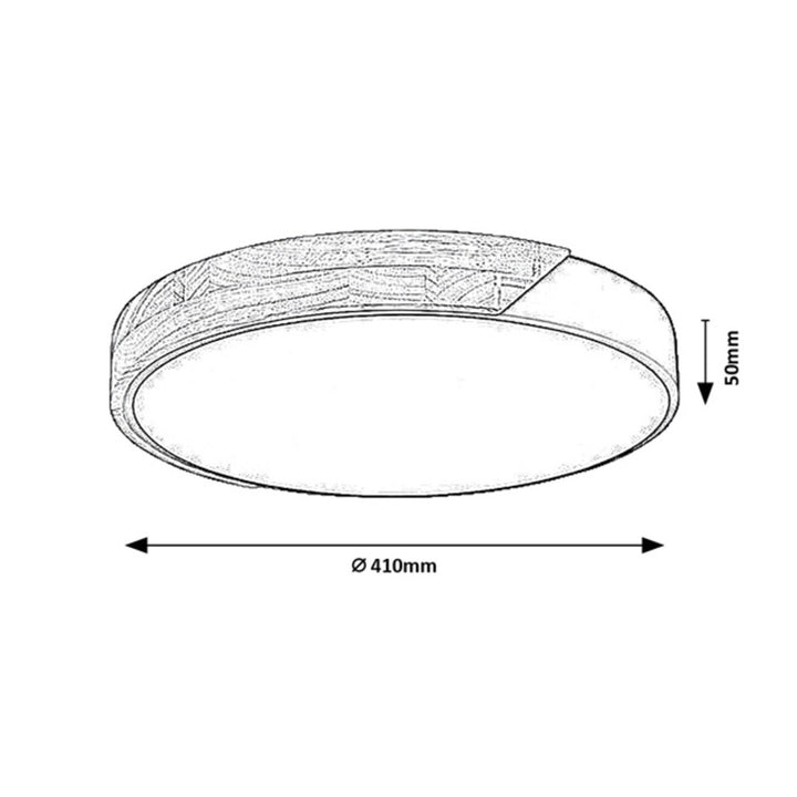 Taklampa Rabalux Maple2 LED 24 W IP20, mattvit, 3000 K, 71417