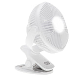Batteridriven fläkt 5"/12,7 cm med klämma – USB/LED, AD 7335, Adler