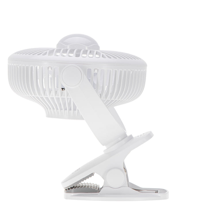 Batteridriven fläkt 5"/12,7 cm med klämma – USB/LED, AD 7335, Adler