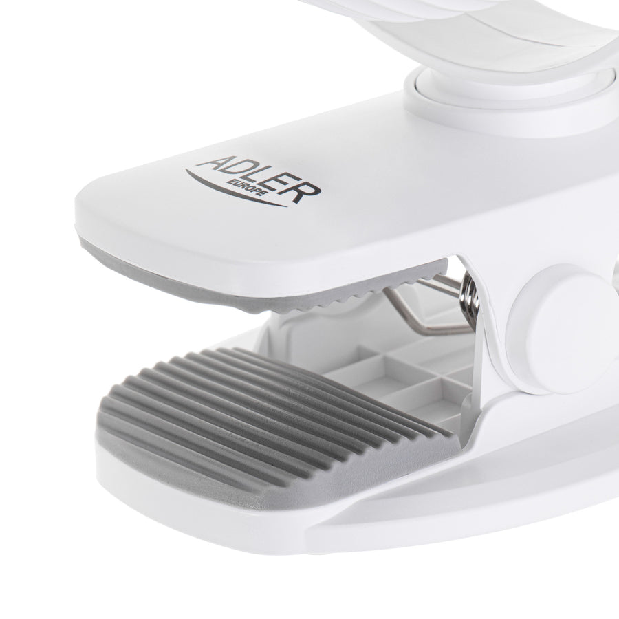 Batteridriven fläkt 5"/12,7 cm med klämma – USB/LED, AD 7335, Adler