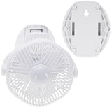 Batteridriven fläkt 5"/12,7 cm med klämma – USB/LED, AD 7335, Adler