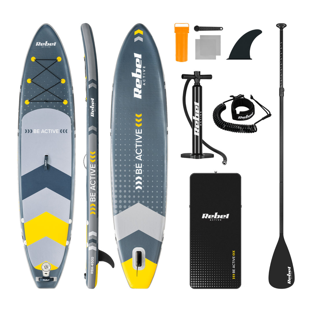 REBEL ACTIVE uppblåsbar SUP-bräda 350x81x15 cm, set