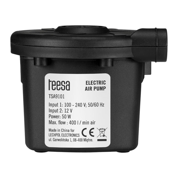 Elektrisk pump för madrass och pool, 12 V, 230 V, Teesa