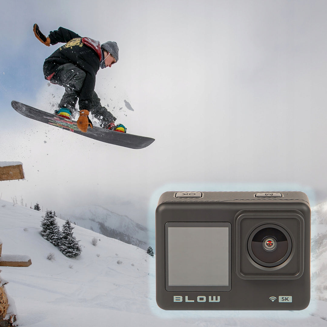 Pro4U 5K Blow-sportkamera, 5K Ultra HD-kvalitet, 20 megapixlar, vidvinkelobjektiv 160°, vattentät, fjärrkontroll, 78-568#