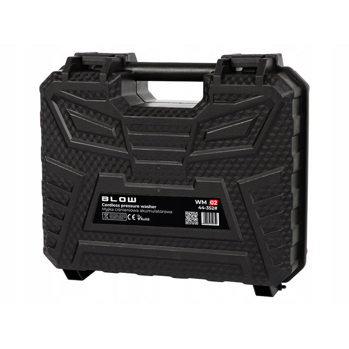 Blow batteridriven högtryckstvätt, tryck upp till 26 bar, effekt 260 W, slanglängd 5 m, vattenfilter, olika driftslägen, 44-352#