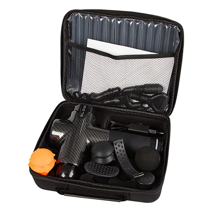 Blow-massageapparat, 10 munstycken, laddare och väska, effekt 200 W, 30 hastighetslägen, snabbladdning, 44-341