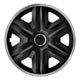Universell bilhjulskåpa 14'' NRM Fast Lux silver/svart, 1 styck
