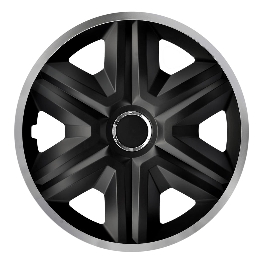 Universell bilhjulskåpa 14'' NRM Fast Lux silver/svart, 1 styck