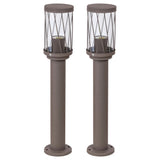 Rabalux Budapest trädgårdsstativlampa, IP44, färg: brun, E27-gänga, max 40 W, 8889, 2 stycken