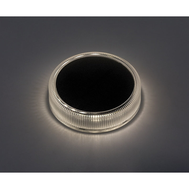 Trillo LED-solcellslampa 0,3 W, skymningssensor, transparent, IP65, K 4000, 77175, 2 stycken