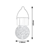 Rabalux Yola solcellslampa, 1 lm, IP44, färg: satinkrom, LED 0,06 W, 7850, 2 stycken