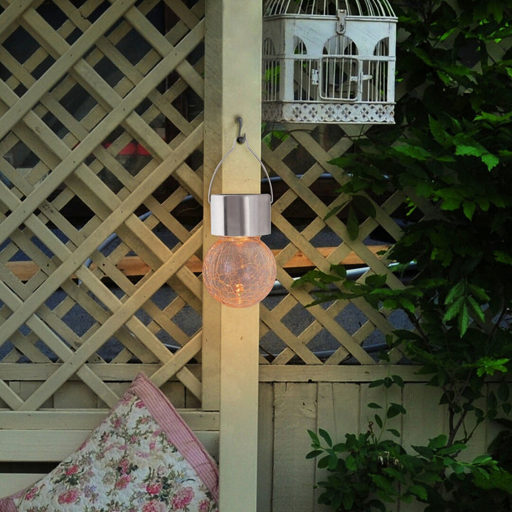 Rabalux Yola solcellslampa, 1 lm, IP44, färg: satinkrom, LED 0,06 W, 7850, 2 stycken