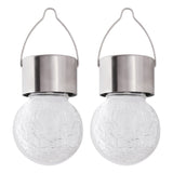 Rabalux Yola solcellslampa, 1 lm, IP44, färg: satinkrom, LED 0,06 W, 7850, 2 stycken