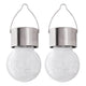 Rabalux Yola solcellslampa, 1 lm, IP44, färg: satinkrom, LED 0,06 W, 7850, 2 stycken