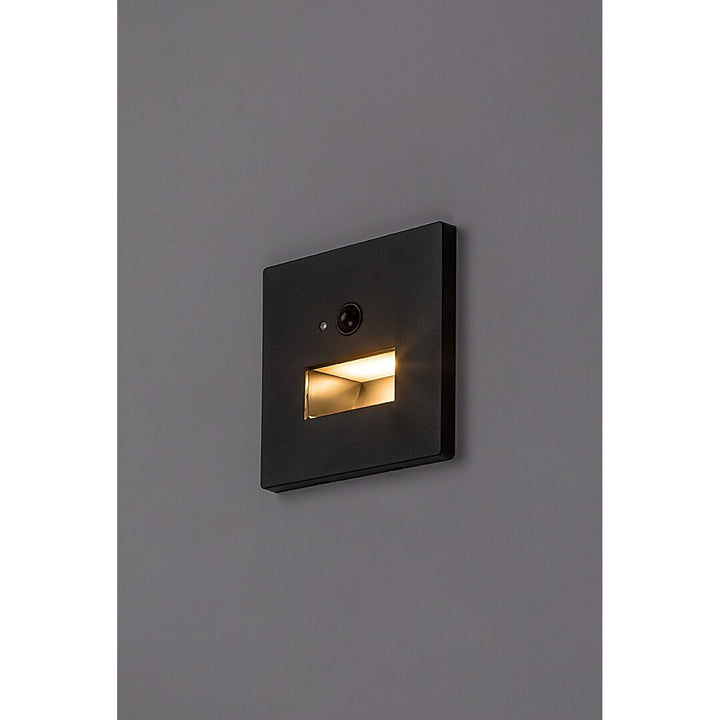 Lunca LED-lampa 1 W IP20 svart 3000, 4500, 6500 K rörelsesensor, ljussensor, 77197, 2 stycken