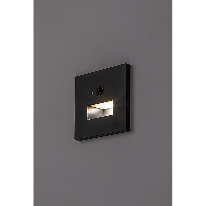 Lunca LED-lampa 1 W IP20 svart 3000, 4500, 6500 K rörelsesensor, ljussensor, 77197, 2 stycken