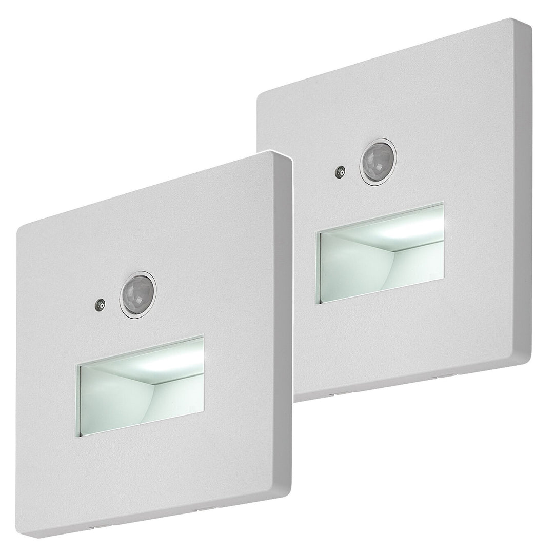 Lunca LED-lampa 1 W IP20 vit 3000, 4500, 6500 K rörelsesensor, ljussensor, 77198, 2 stycken