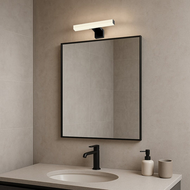 Badrumslampa Rabalux Oliro LED 4 W, svart, IP44, 4000 K, 75050