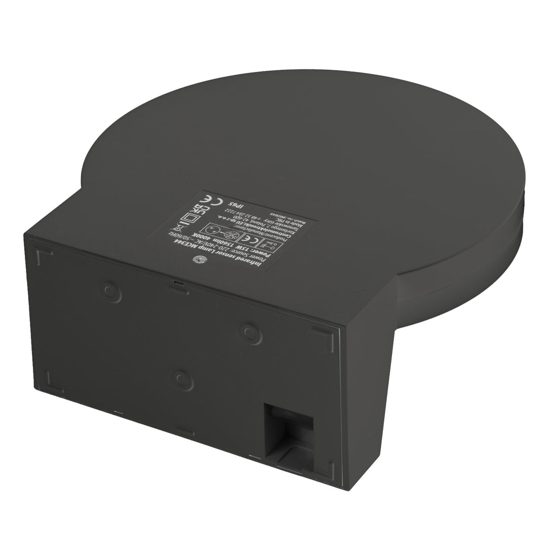 Maclean LED-lampa med rörelsesensor, PIR-sensor, grå, 15 W, IP65, 1560 lm, neutralvit färg (4000 K) MCE344 GR, 2 stycken