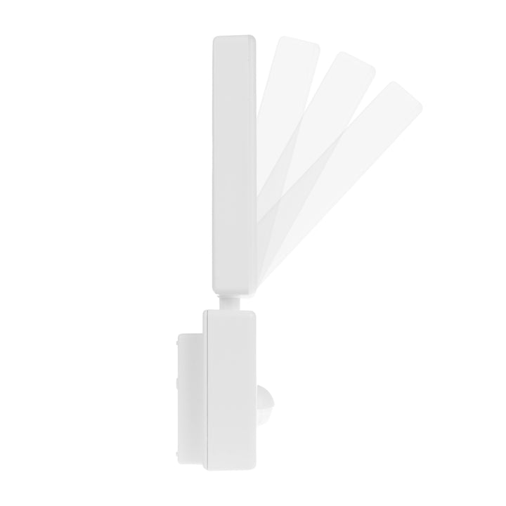 Maclean LED-lampa med rörelsesensor, PIR-sensor, vit, 10 W, IP65, 800 lm, neutralvit färg (4000 K) MCE516 W, 2 st