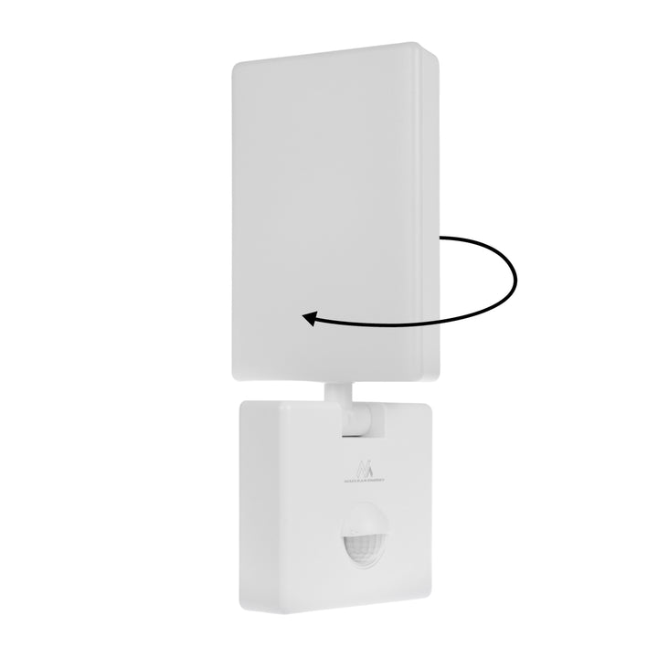 Maclean LED-lampa med rörelsesensor, PIR-sensor, vit, 10 W, IP65, 800 lm, neutralvit färg (4000 K) MCE516 W, 2 st