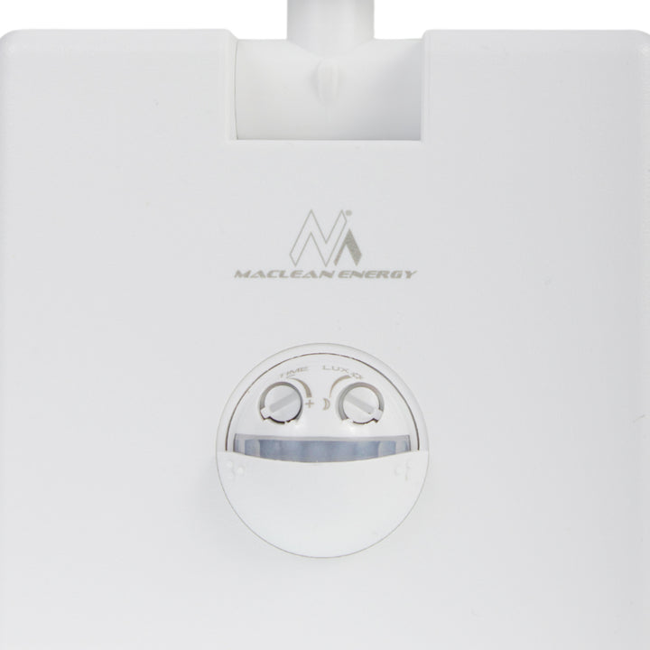 Maclean LED-lampa med rörelsesensor, PIR-sensor, vit, 10 W, IP65, 800 lm, neutralvit färg (4000 K) MCE516 W, 2 st