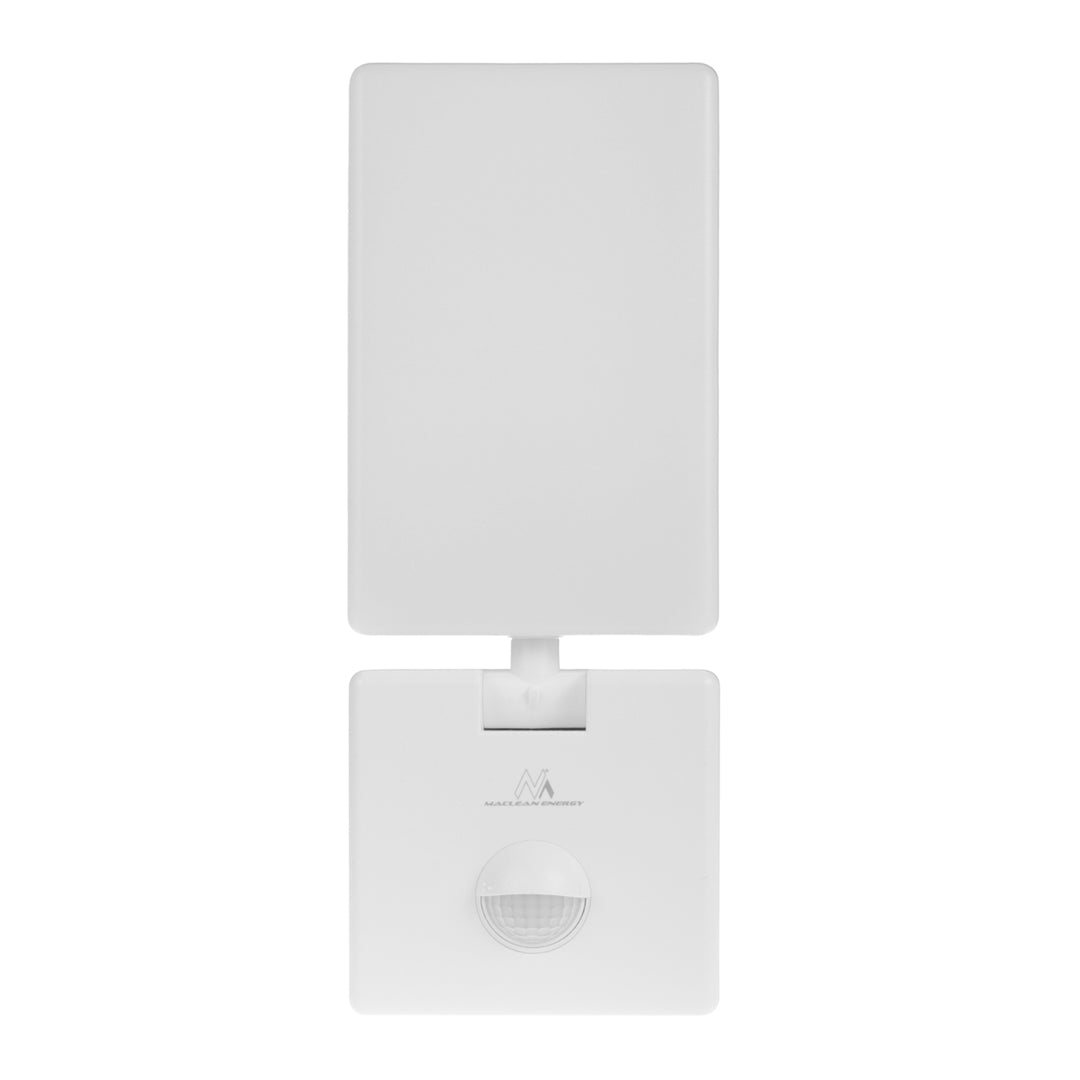 Maclean LED-lampa med rörelsesensor, PIR-sensor, vit, 10 W, IP65, 800 lm, neutralvit färg (4000 K) MCE516 W, 2 st