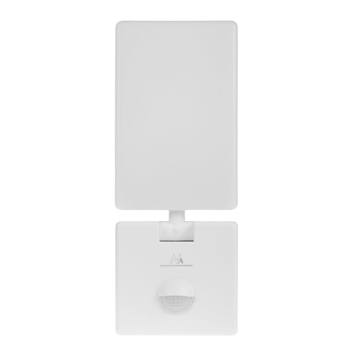 Maclean LED-lampa med rörelsesensor, PIR-sensor, vit, 10 W, IP65, 800 lm, neutralvit färg (4000 K) MCE516 W, 2 st
