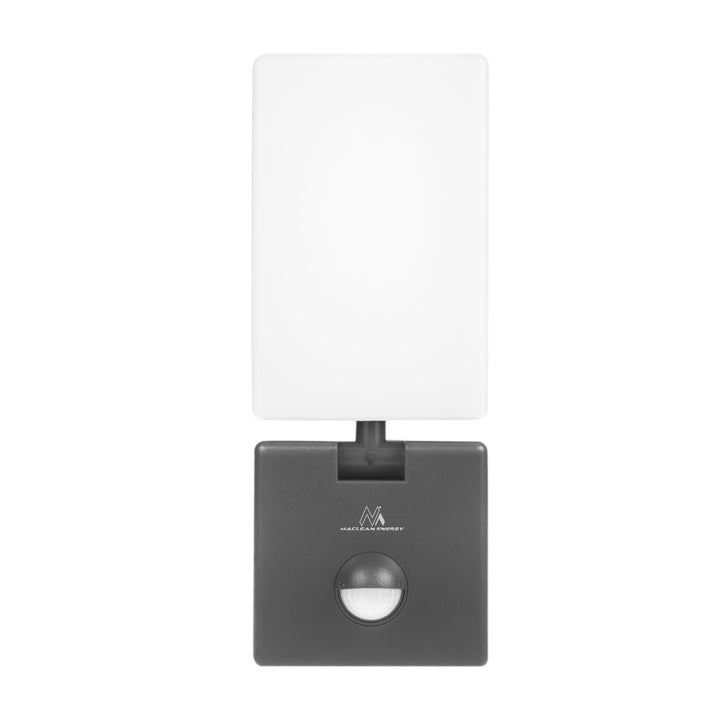 Maclean LED-lampa med rörelsesensor, PIR-sensor, grå, 10 W, IP65, 800 lm, neutralvit färg (4000 K) MCE516 GR, 2 stycken