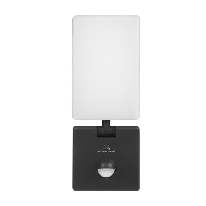 Maclean LED-lampa med rörelsesensor, PIR-sensor, svart, 10 W, IP65, 800 lm, neutralvit färg (4000 K) MCE516 B, 2 stycken