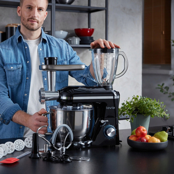 Planetblandare Lovio ChefAssistant Plus, svart, LVSTM02PBK