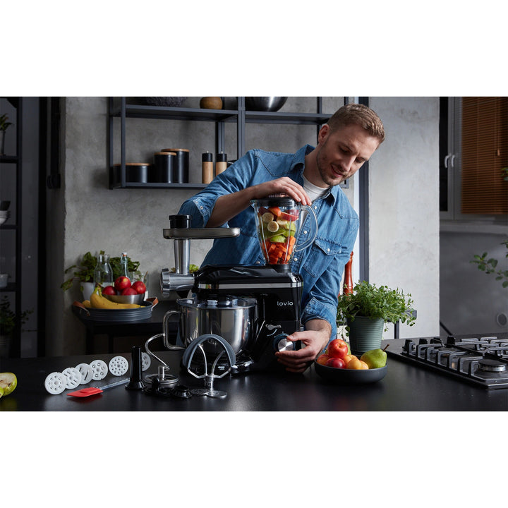 Planetblandare Lovio ChefAssistant Plus, svart, LVSTM02PBK