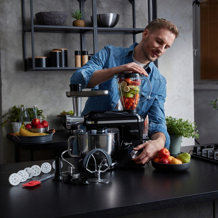 Planetblandare Lovio ChefAssistant Plus, svart, LVSTM02PBK