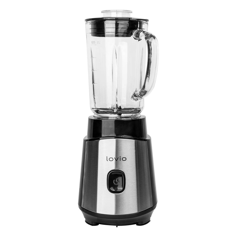 LOVIO LVJBL001 mixer med behållare, effekt 500 W, glasbehållare på 600 ml, 3 flaskor