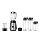 LOVIO LVJBL001 mixer med behållare, effekt 500 W, glasbehållare på 600 ml, 3 flaskor