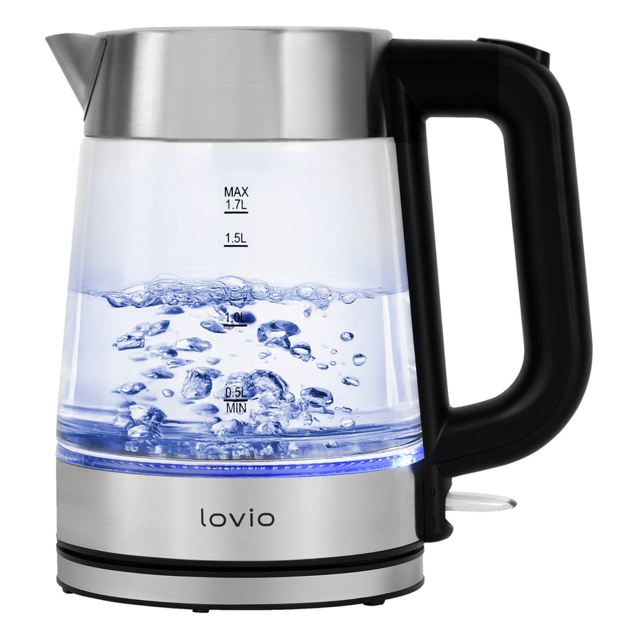 Lovio LVGEK001 trådlös vattenkokare i glas