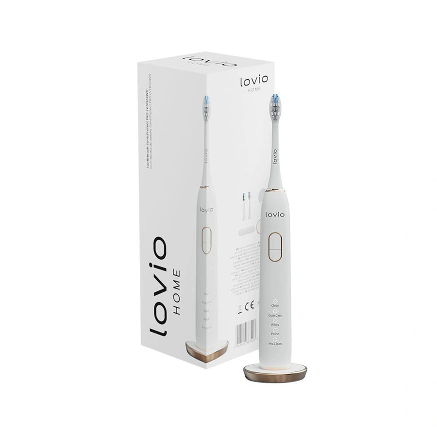 Lovio SonicProtect PRO elektrisk tandborste, vit, LVTB124WH