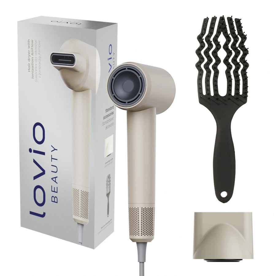 Professionell hårtork Lovio Air Flow, beige, LVHD001BE