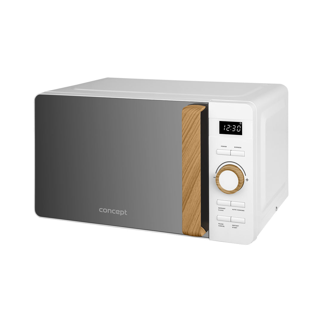 Concept mikrovågsugn, 5 effektnivåer, upptiningsfunktion, volym 20 liter, effekt 800 W, färg: vit, MT4420wh
